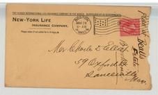 Mr. Charles D. Elliot 59 Oxford Street, Somerville, Mass. 1898 New-York Life Insurance Company